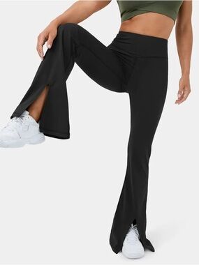 aerie Black Split-Hem Bootcut Leggings - Sz S
